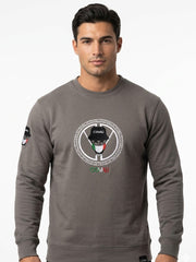 Covali Mens Italiano Sweatshirt In Dark Grey