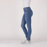 Levis Womens 720 High Rise Super Skinny Animal Jeans In Medium Indigo