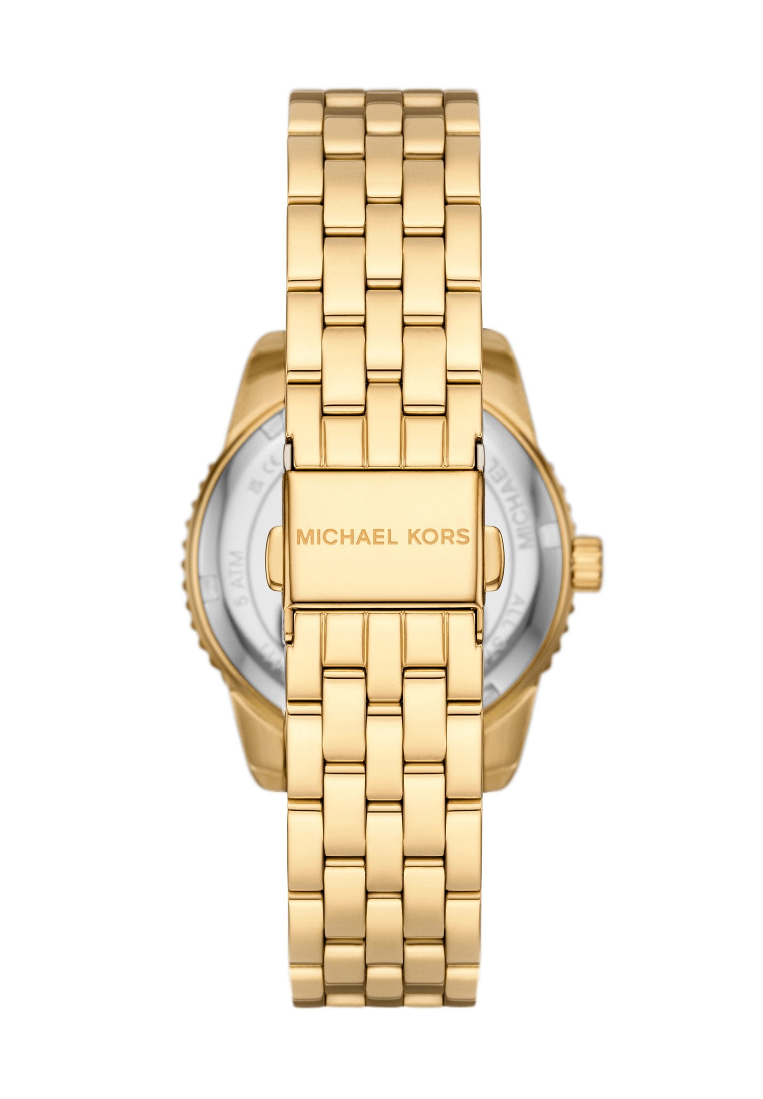 Micheal Kors Womens Byrant Stainless Steel Cubic Zirconia Watch In Gold