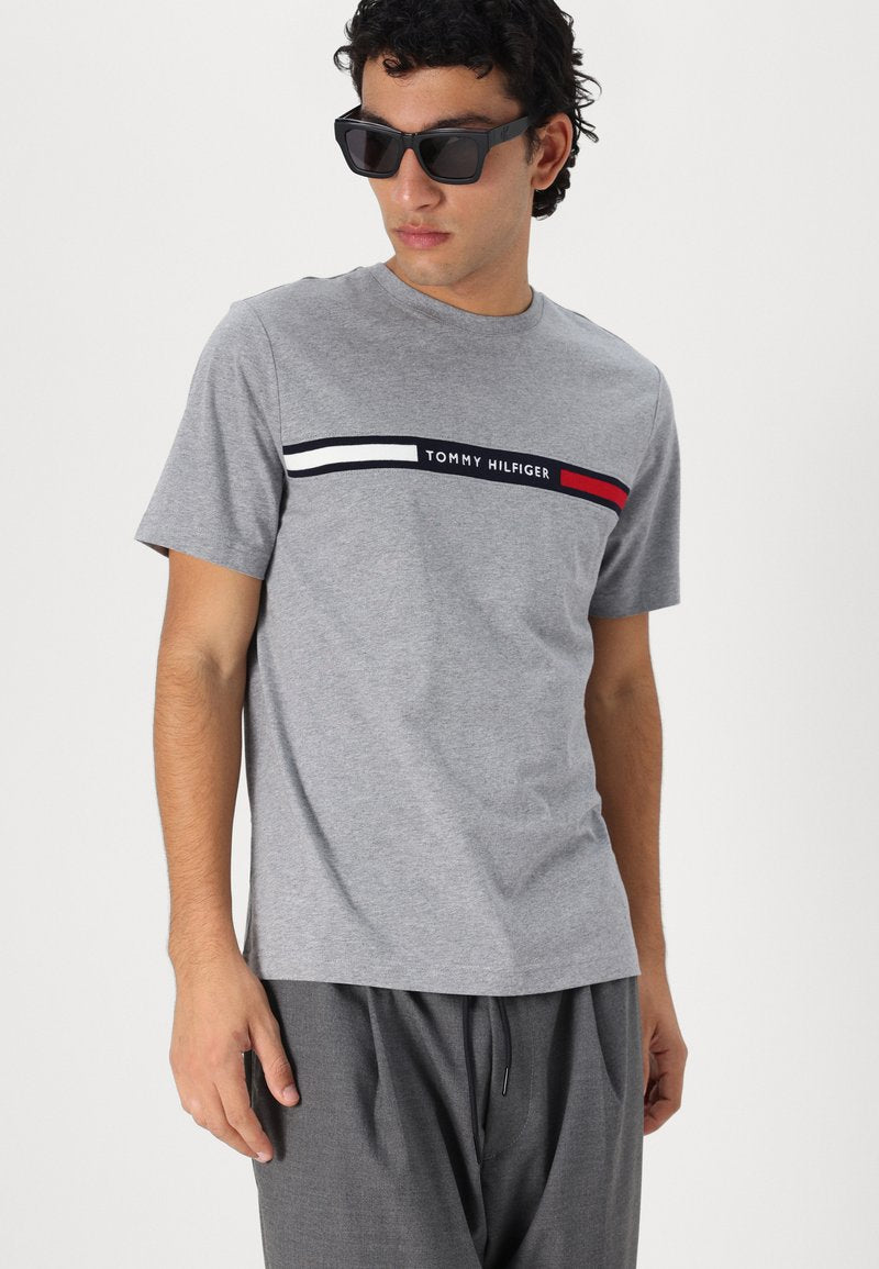 Tommy Hilfiger Chest Insert Tee Grey