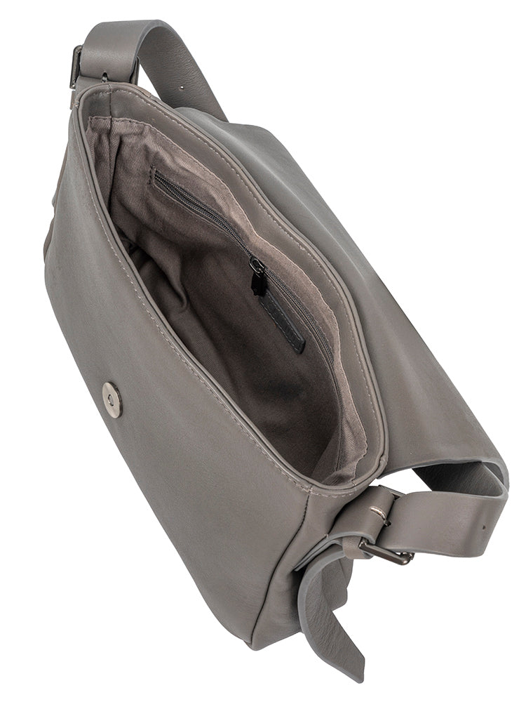 Cellini Diva Tuscany Flapover Sling Grey Taupe