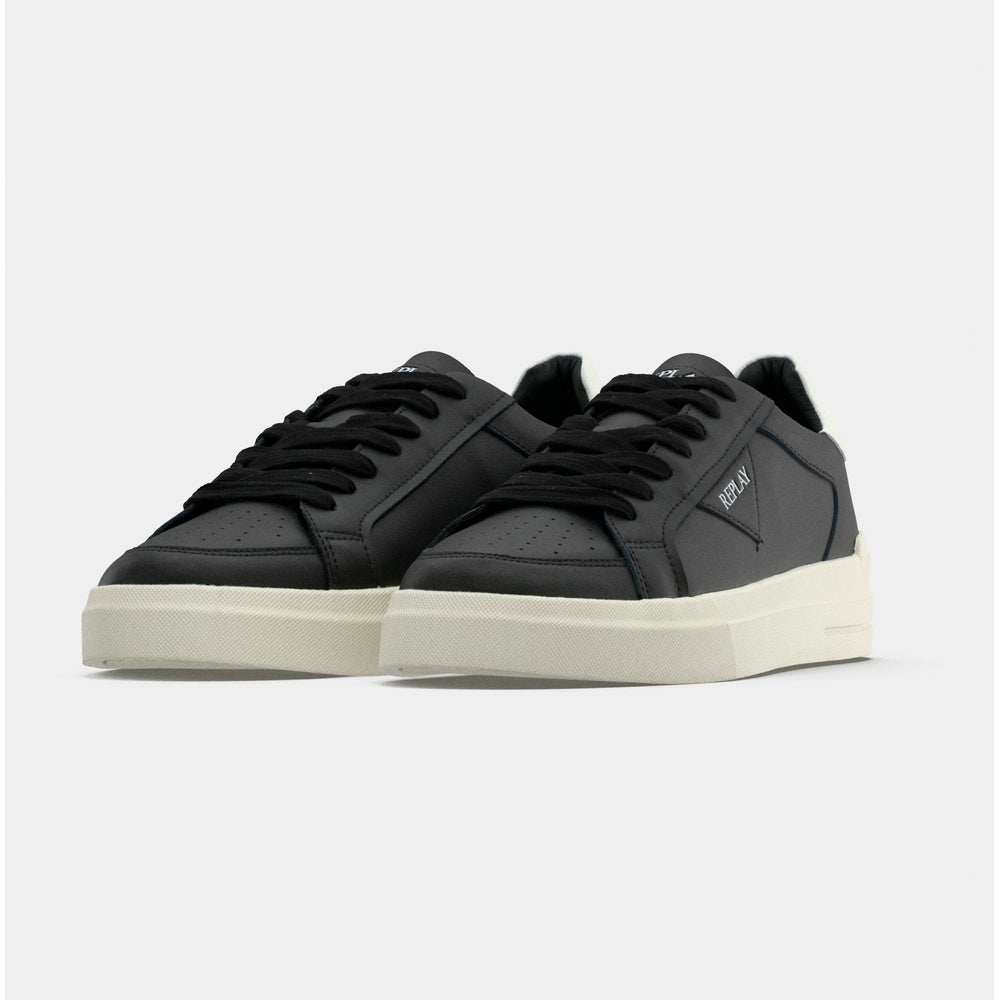 Replay Mens Evan Edit Shoes In Black & White