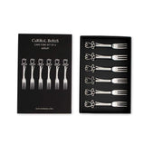 Carrol Boyes Cake Fork Set Of 6-Daffodil