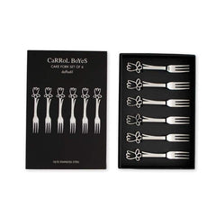 Carrol Boyes Cake Fork Set Of 6-Daffodil