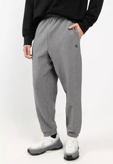 Calvin Klein Mens Premium Terry Monogram Jogger In Medium Grey Heather