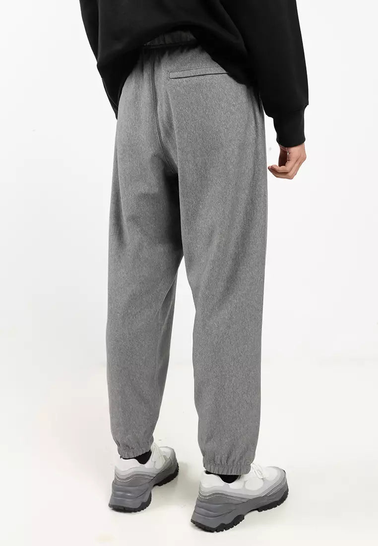 Calvin Klein Mens Premium Terry Monogram Jogger In Medium Grey Heather