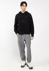 Calvin Klein Mens Premium Terry Monogram Jogger In Medium Grey Heather