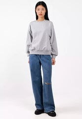 Calvin Klein Womens Archive Logo French Terry Sweatshirt In Grey