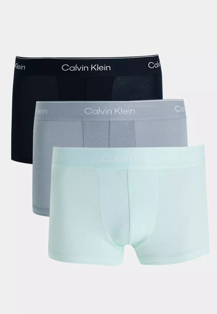 Calvin Klein Mens Low Rise 3 Pack Trunks In Multi
