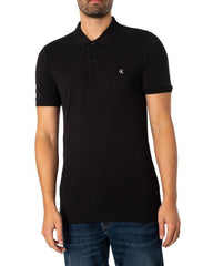 Calvin Klein J325269 Ck Embro Badge Slim Polo  Black