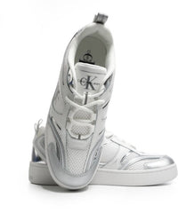 Calvin Klein Yw014771 Womens Ftw Basket Low Mix White/Silver