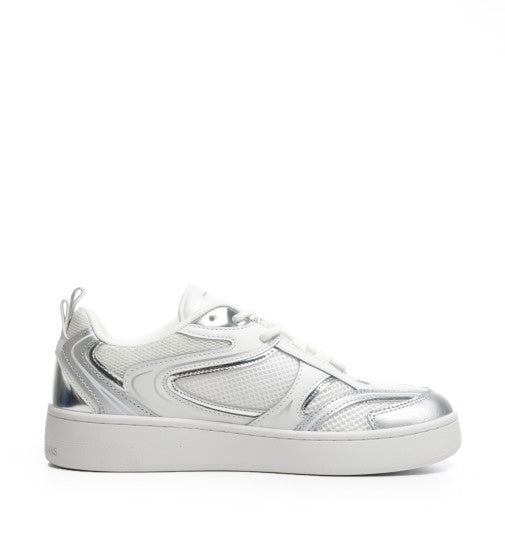 Calvin Klein Yw014771 Womens Ftw Basket Low Mix White/Silver