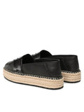 Calvin Klein Womens Flatform Espadrille In Black
