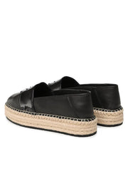 Calvin Klein Womens Flatform Espadrille In Black