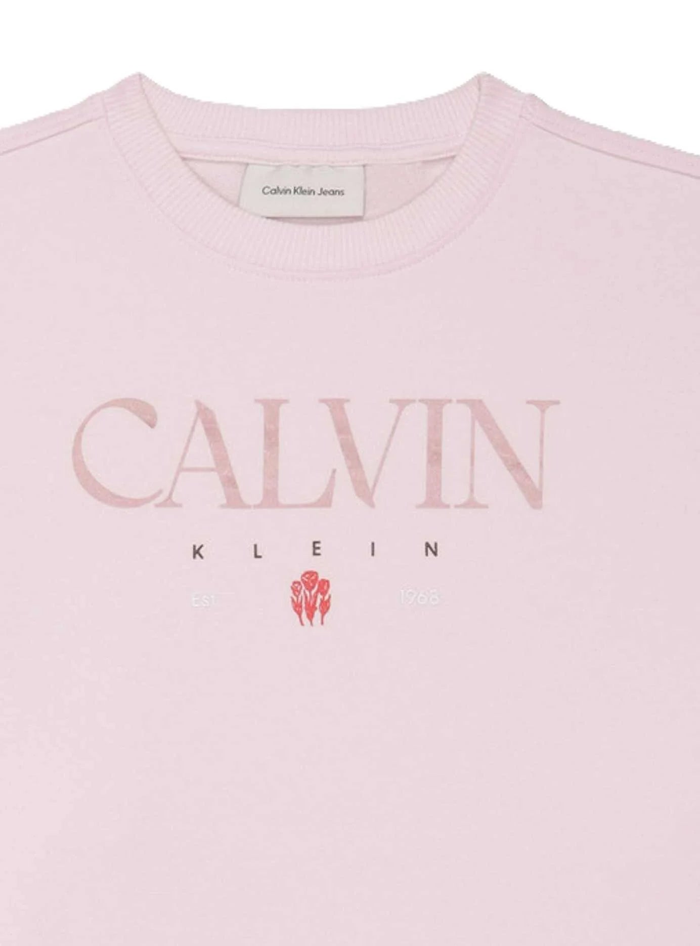 Calvin Klein Girls Multi Color Sweatshirt In Pink