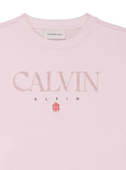 Calvin Klein Girls Multi Color Sweatshirt In Pink
