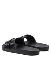 Calvin Klein Hw022350 Womens Ftw Metal Pool Slides Black