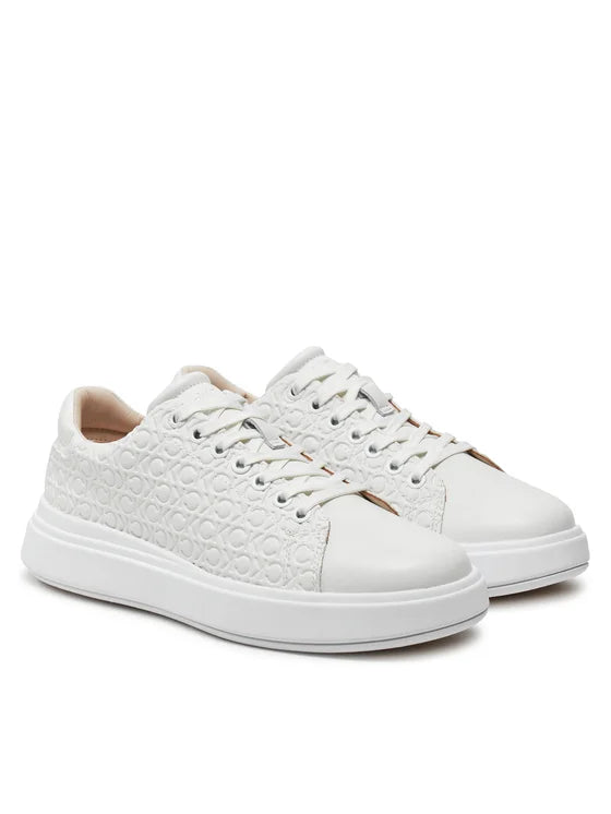 Calvin Klein Womens Cupsole Lace Up In White
