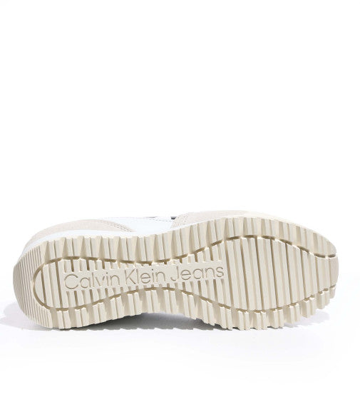 Calvin Klein Yw010520 Womens Toothy Run Laceup Sneaker White