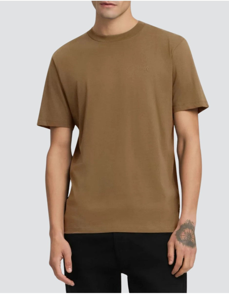 Replay Mens 227 T-Shirt In Brown