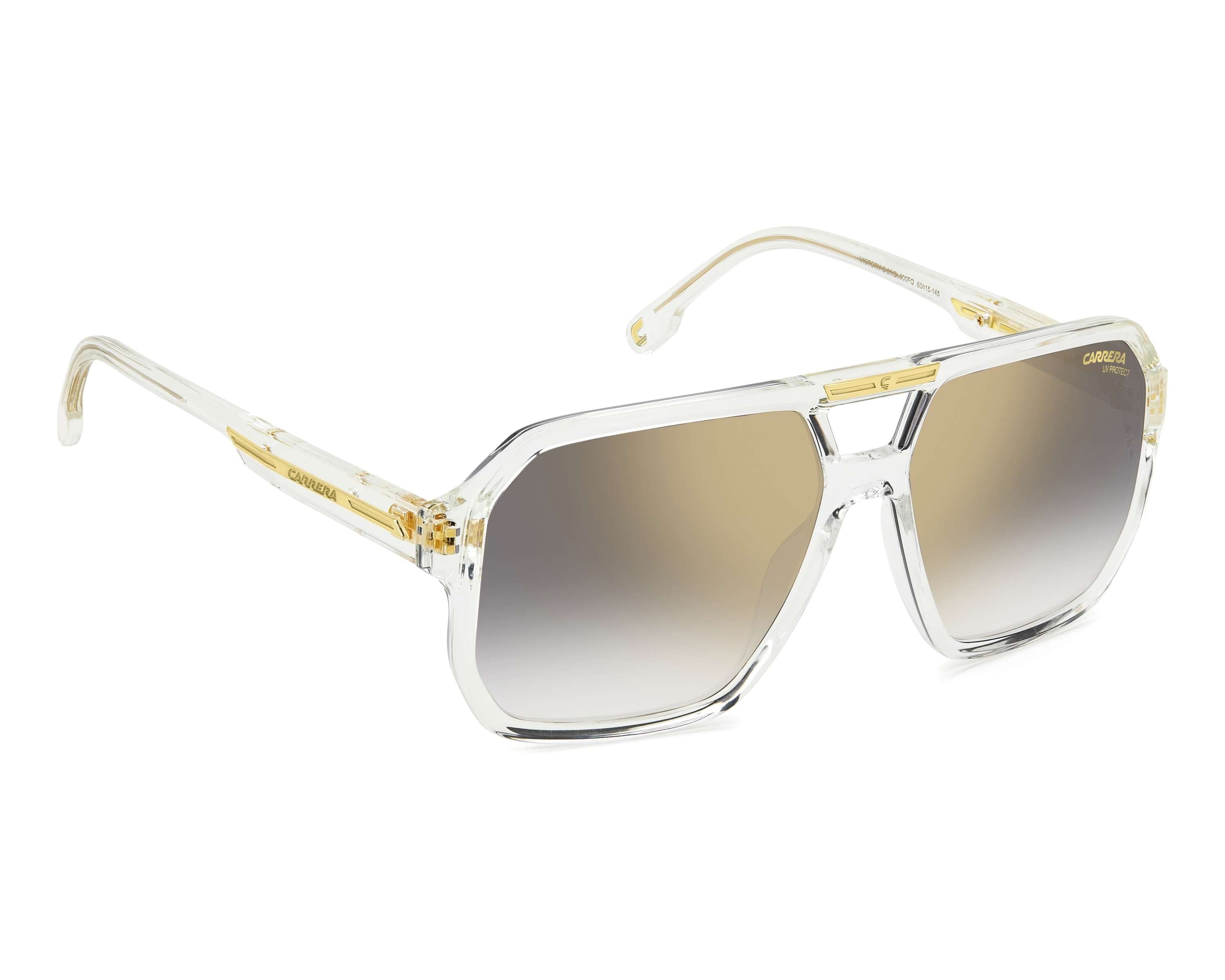 Carrera Victory Sunglasses In White & Yellow Crystal