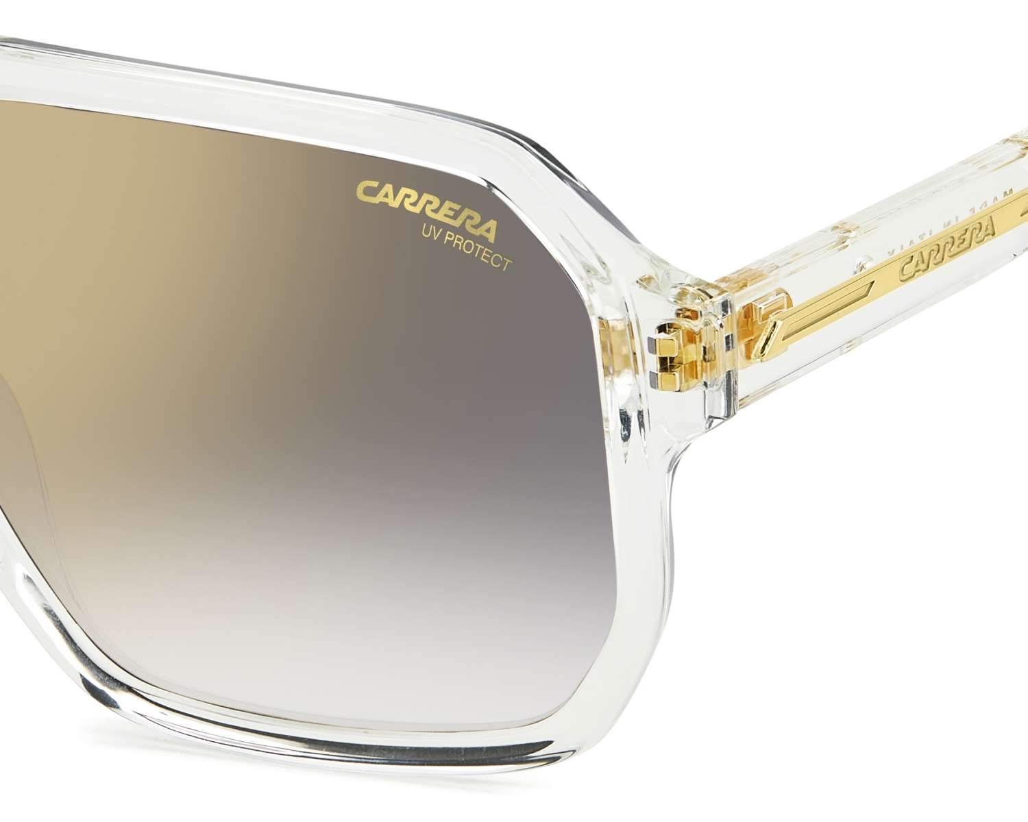 Carrera Victory Sunglasses In White & Yellow Crystal