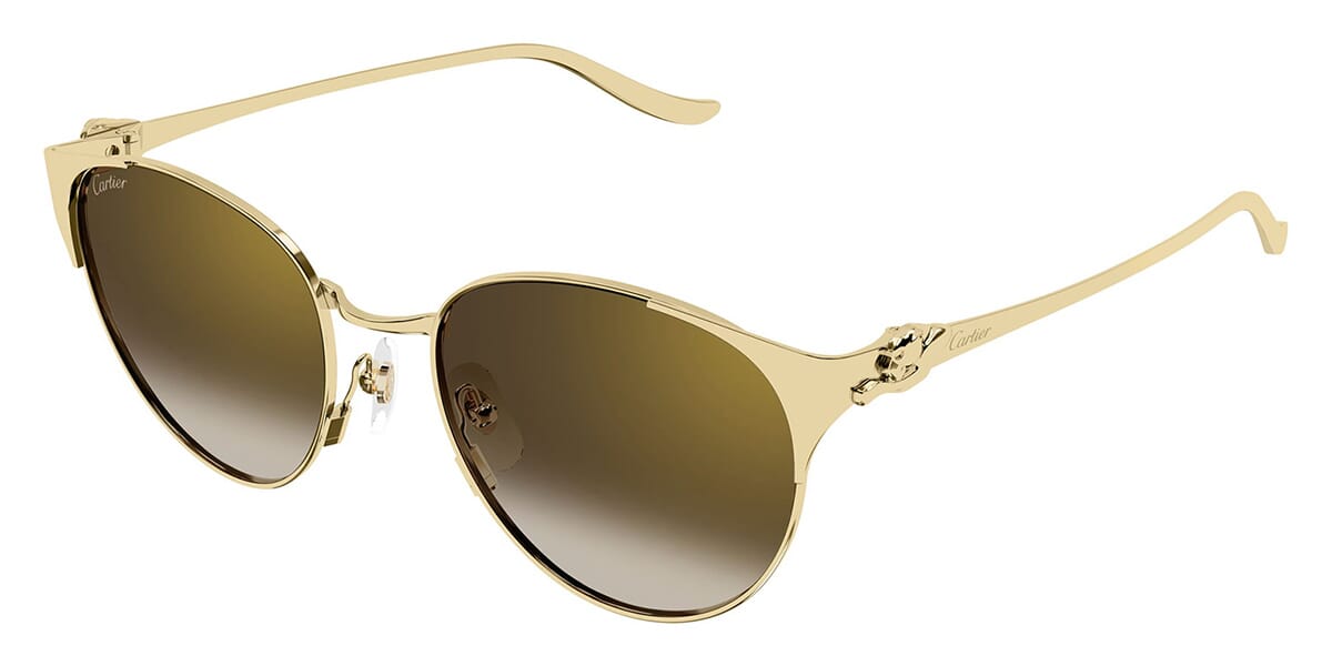 Cartier Womens Sunglasses In Gold