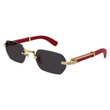 Cartier Première de Cartier Mens Sunglasses In Gold & Grey