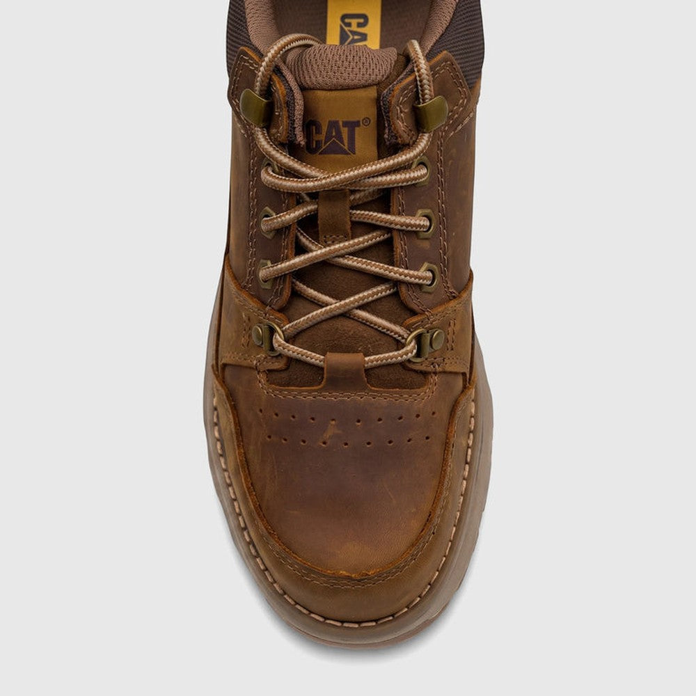 Caterpillar Mens Pursue Hiker Lo Shoes In Bronze Brown