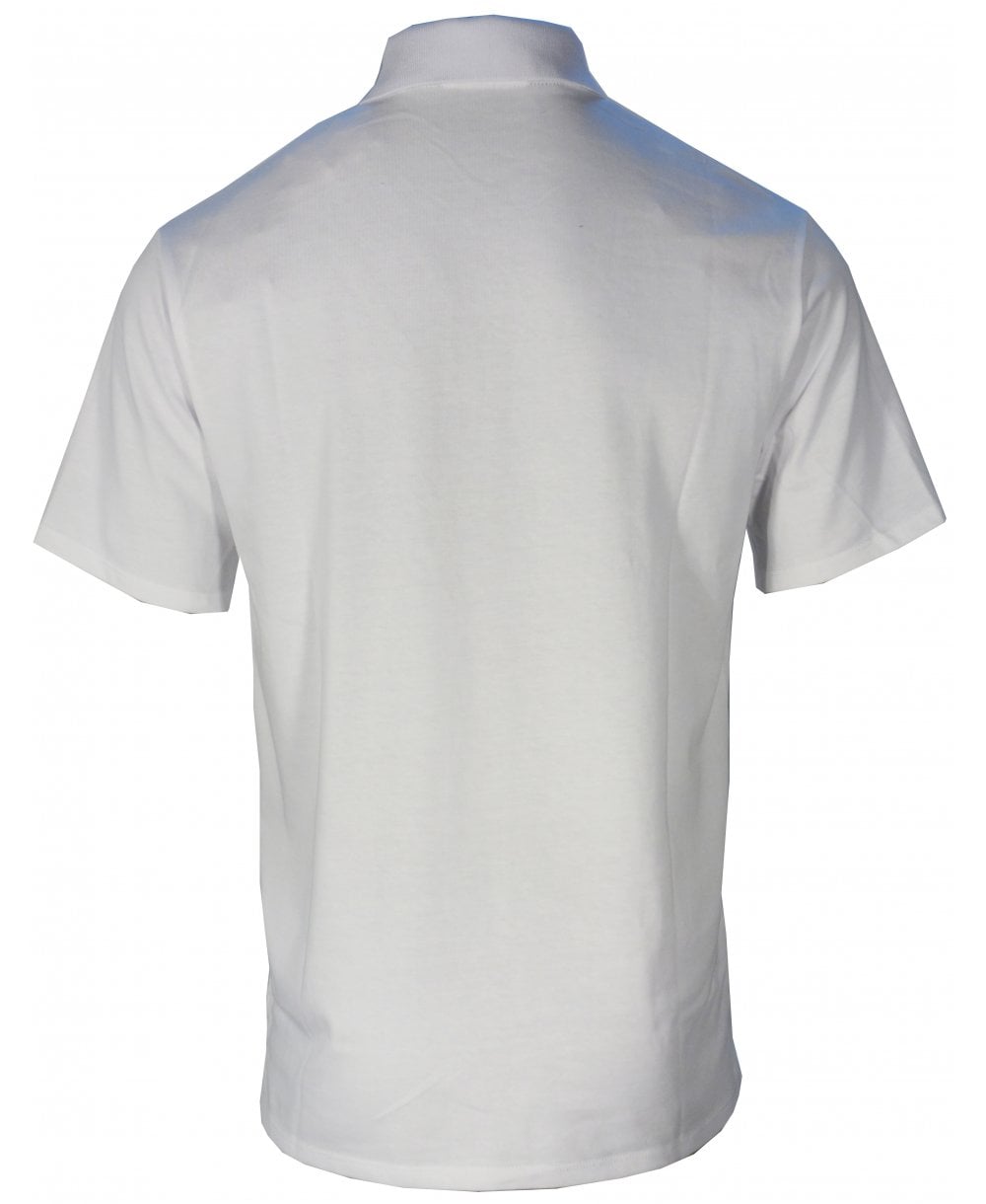 Just Cavalli Mens Pocket Contrast Golfer In White