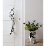 Carrol Boyes Front Door Handles Pair Woman/Man In Silver