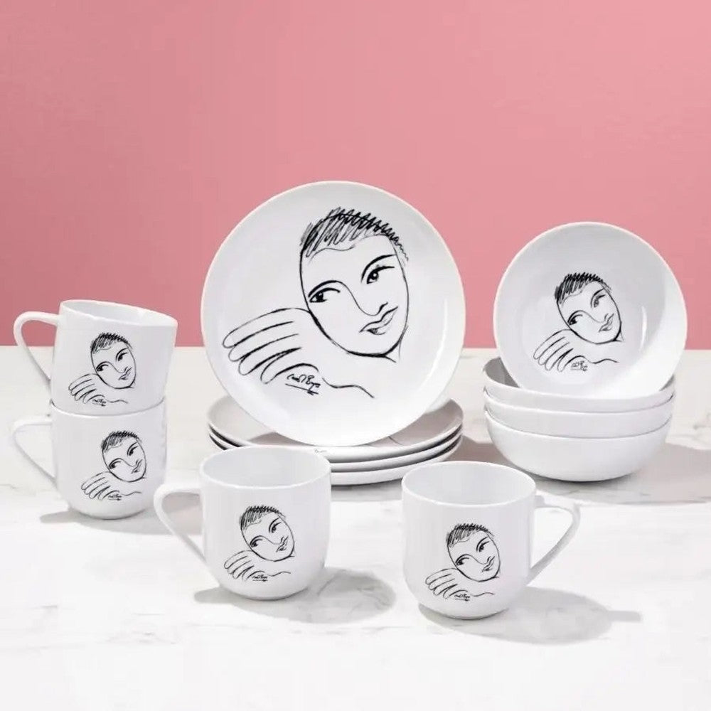 Carrol Boyes Let's Face It Dinner Plate In White