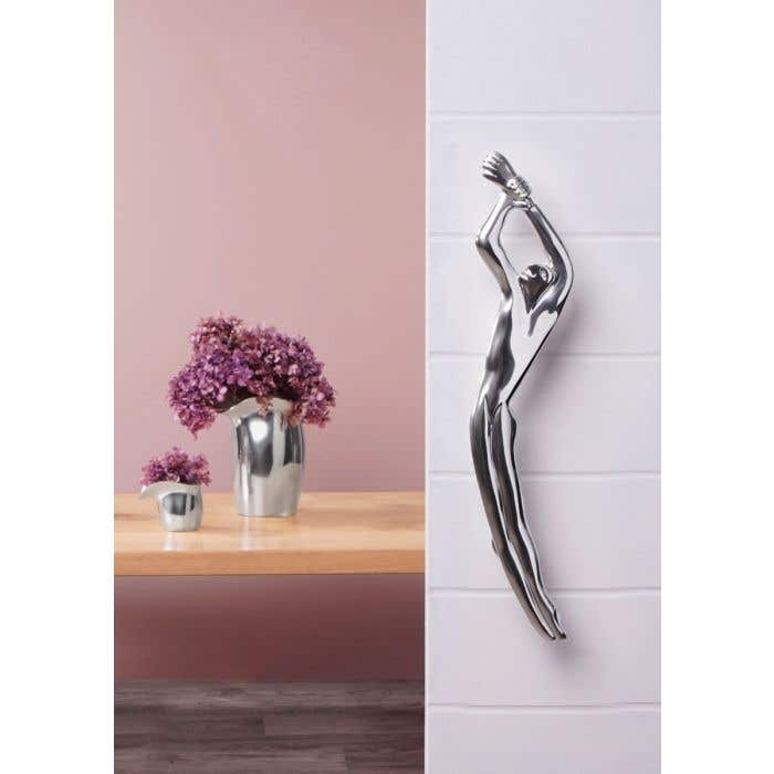 Carrol Boyes Front Door Handles Pair Woman/Man In Silver