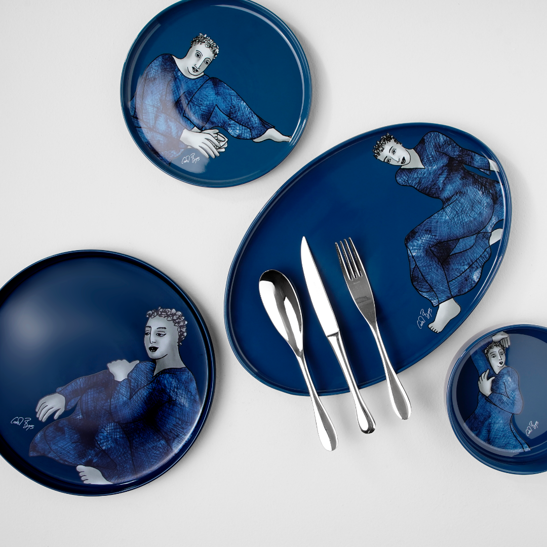 Carrol Boyes Salad Bowl Indigo Blues