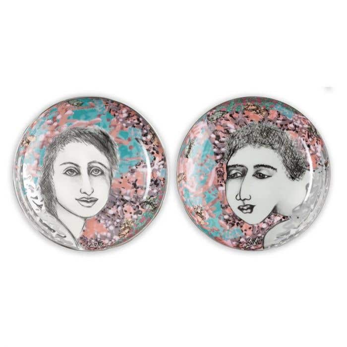 Carrol Boyes Luscious Set Of 2 Cereal Bowls In Pink