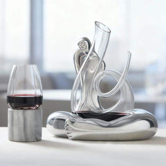 Glass Decanter And Stand-On Cloud Wine