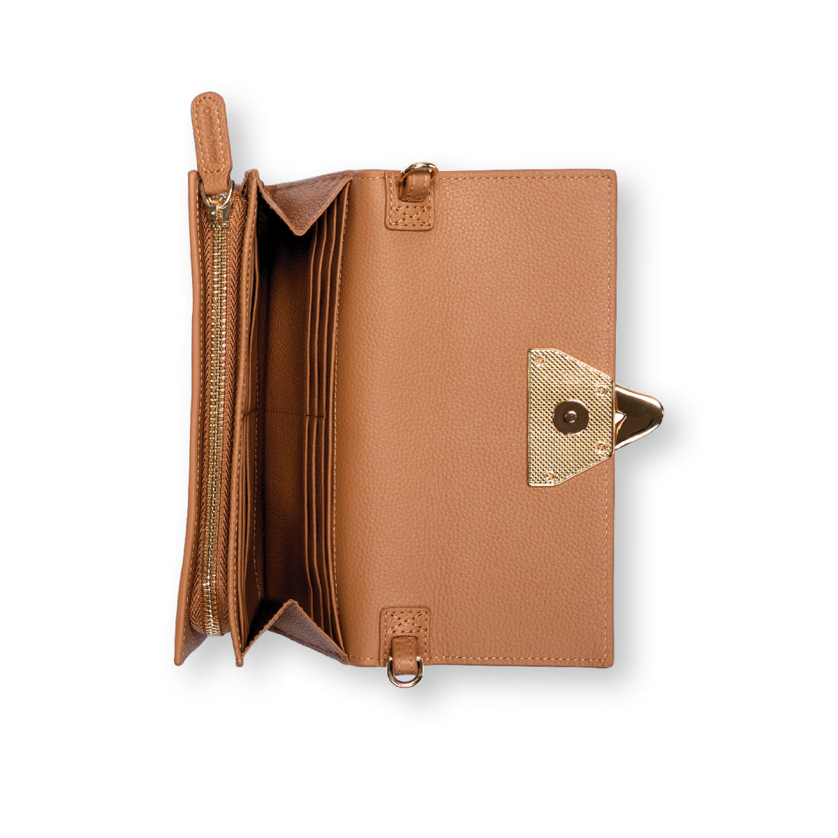Carrol Boyes Chain Purse Toe Touch Brown