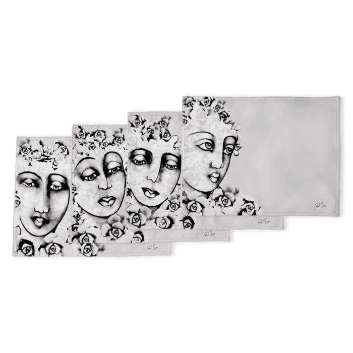 Carrol Boyes Placemat Set Of 4-Succulent Faces