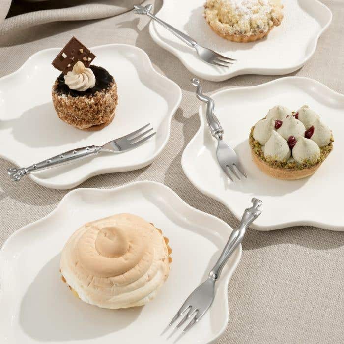 Carrol Boyes Cake Fork Set Of 4 Heritage Mix