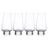 Carrol Boyes Baobab Set Of 4 Footed Hi Ball Glasses In Clear