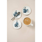 Carrol Boyes Indigo Girls Set Of 4 Rimmed Coasters In Blue