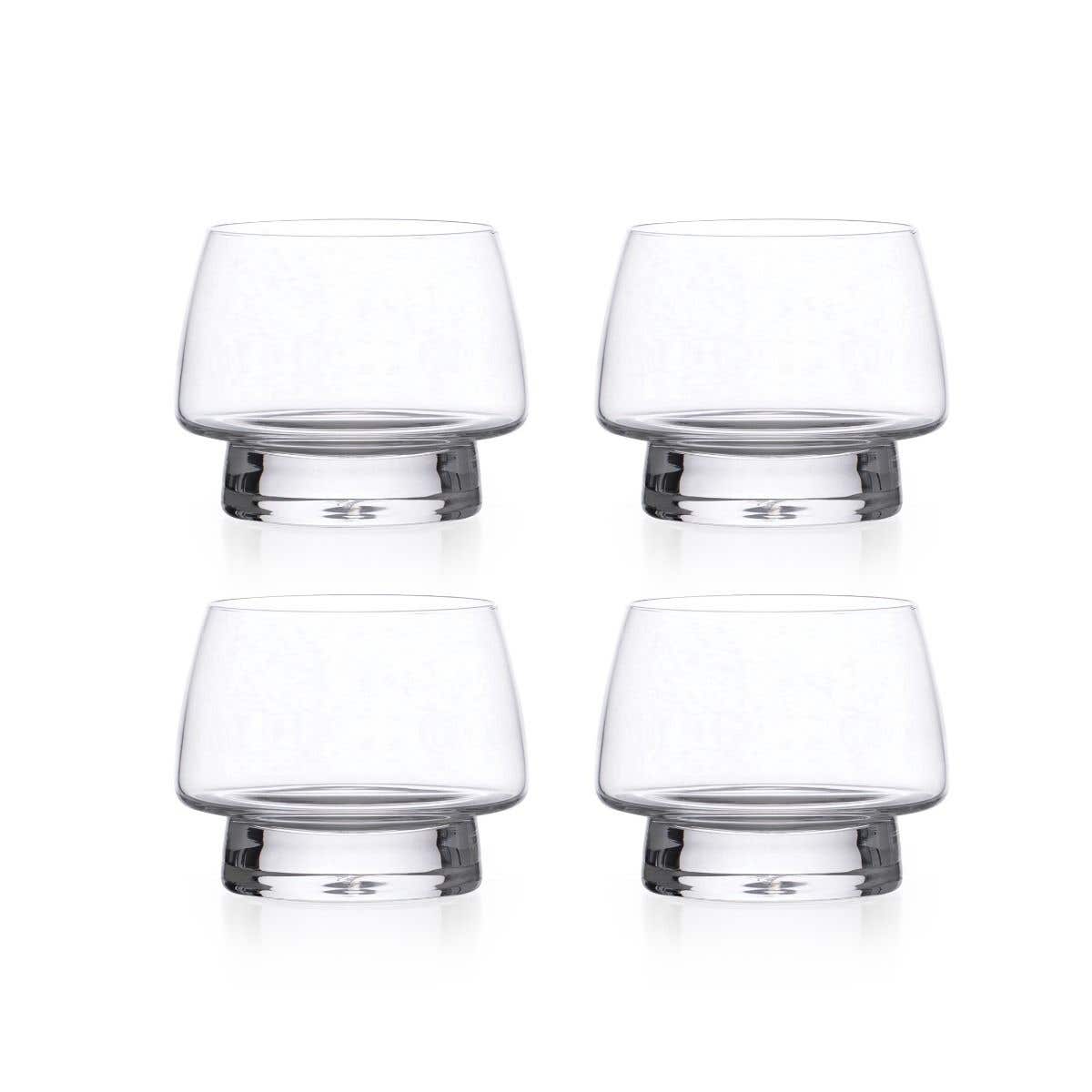 Carrol Boyes Baobab Set Of 4 Whiskey Glasses In Clear