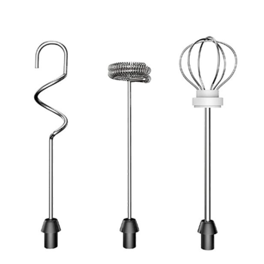 Creative Cooking Electric Multi Whisk 3 In 1 Multi Frother Set In Black