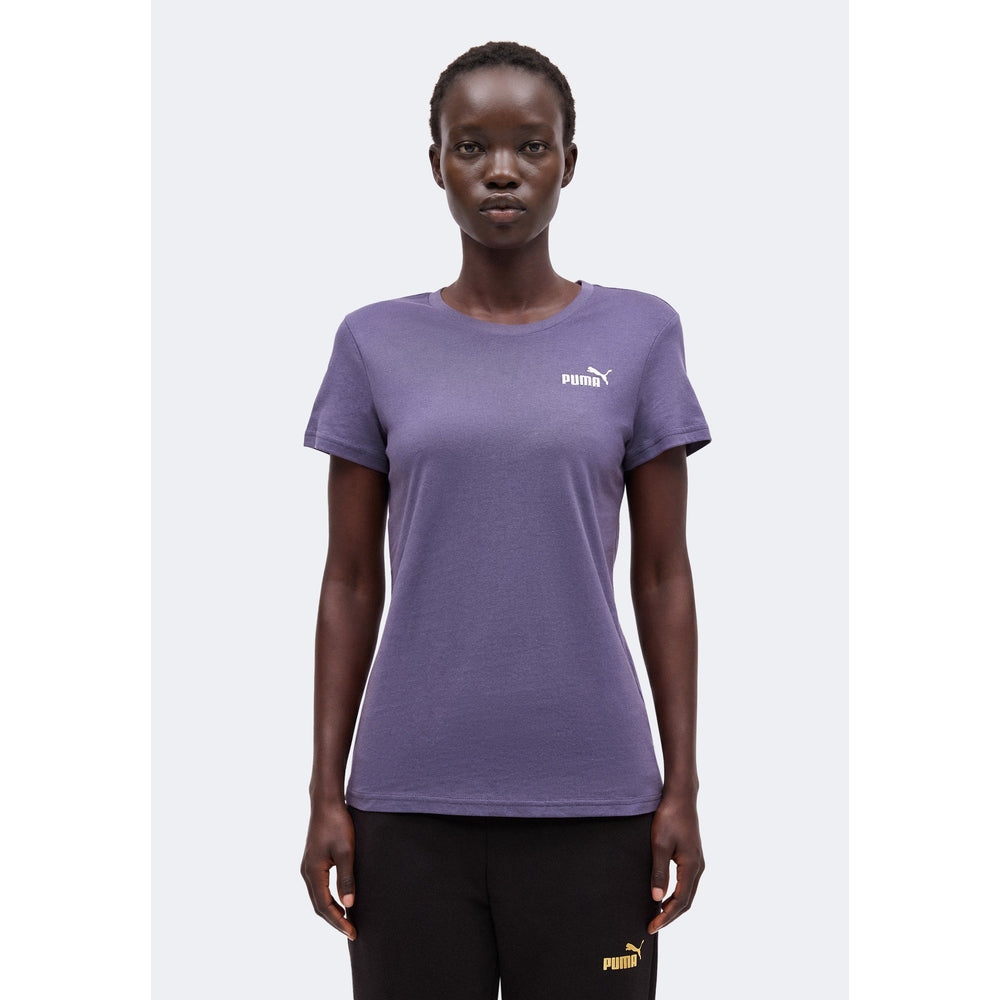 Puma Womens Ess Small No. 1 Logo T-Shirt In Inky Depths