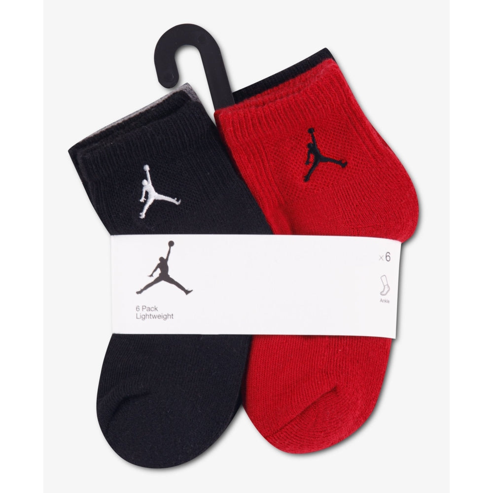 Nike Jordan Boys Everyday Essential 6 Pack In Red Assorted