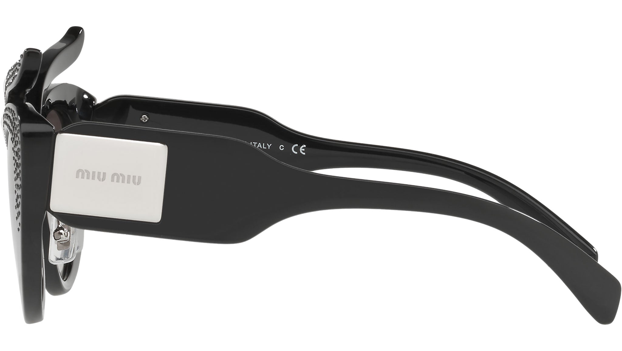 Miu Miu Catlook Frame Sunglasses For Women In Black