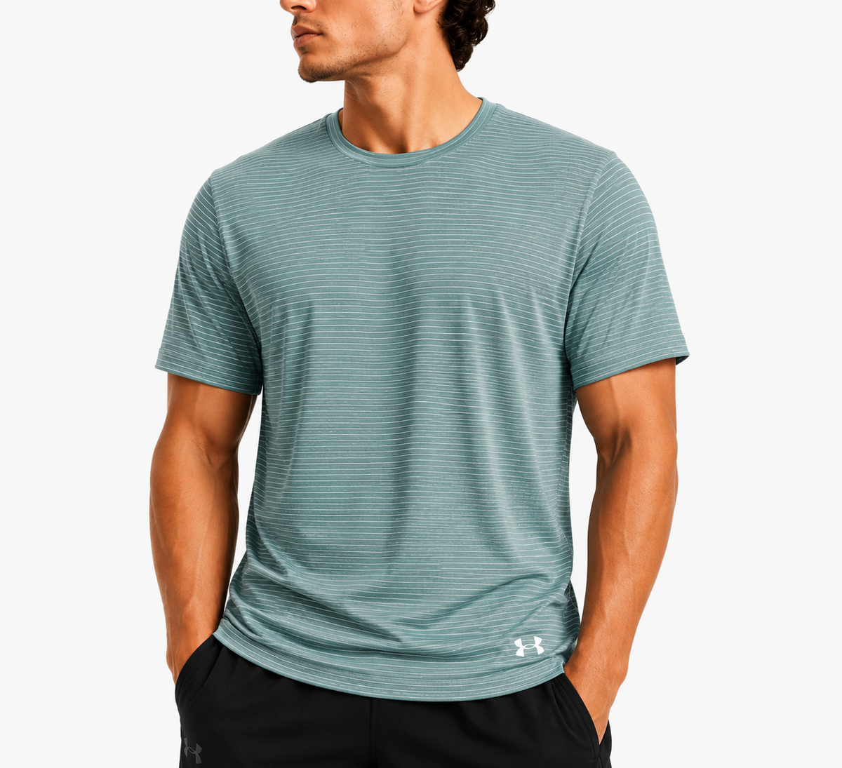 Under Armour Launch Short Sleeve T-Shirt In Teal