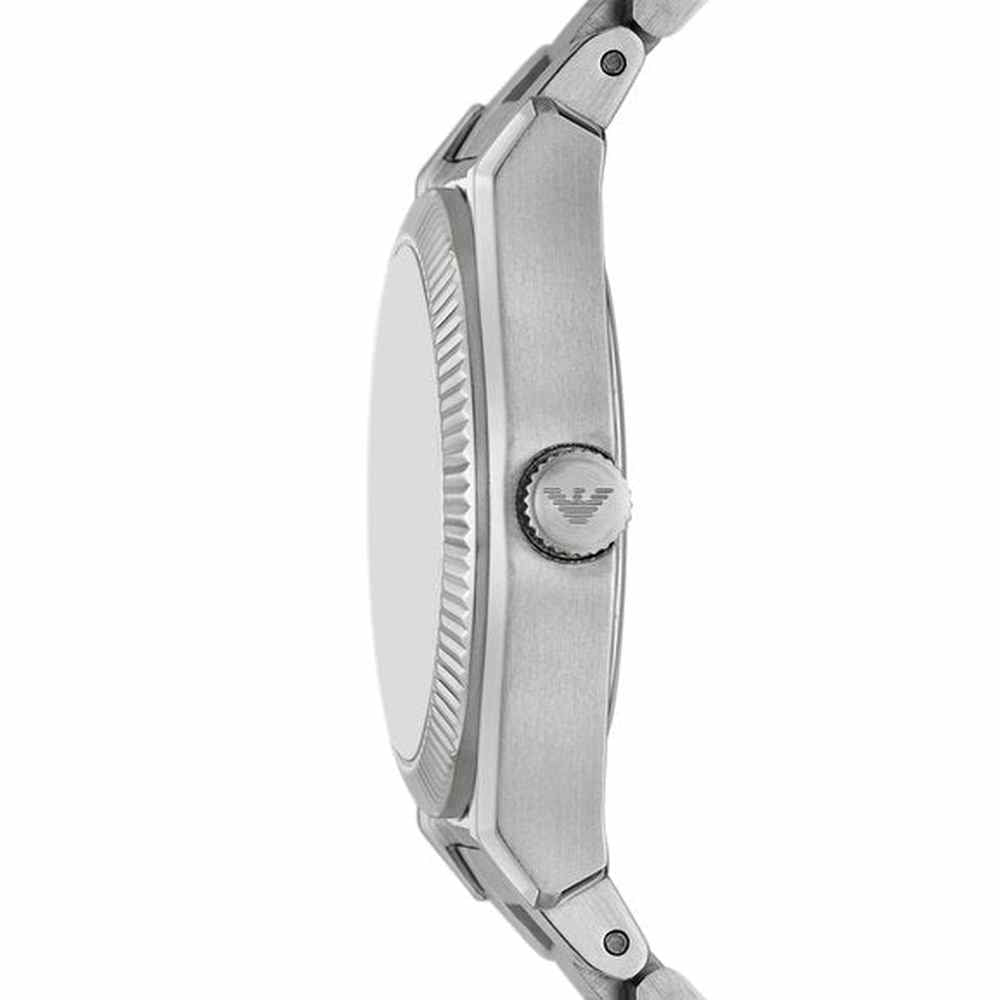 Emporio Armani Mens Federica Watch  & Bracelet Set In Silver