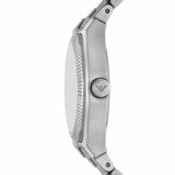 Emporio Armani Mens Federica Watch  & Bracelet Set In Silver
