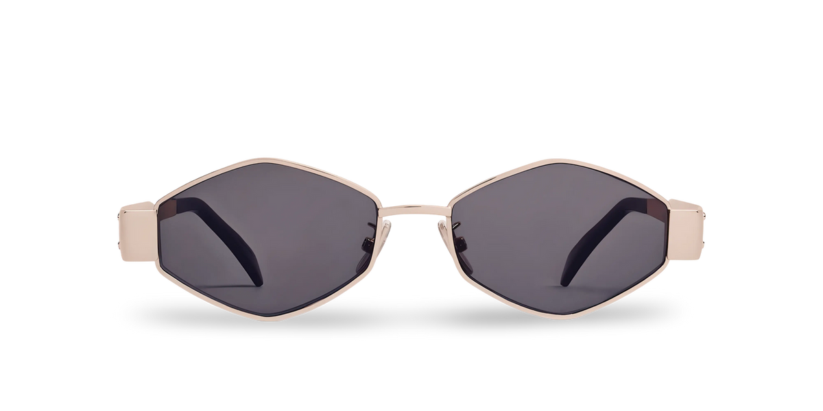 Celine Triomphe Unisex Sunglasses In Light Gold